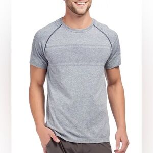 Rhone Men's Velocity Seamless Short-Sleeve T-Shirt Navy Heather